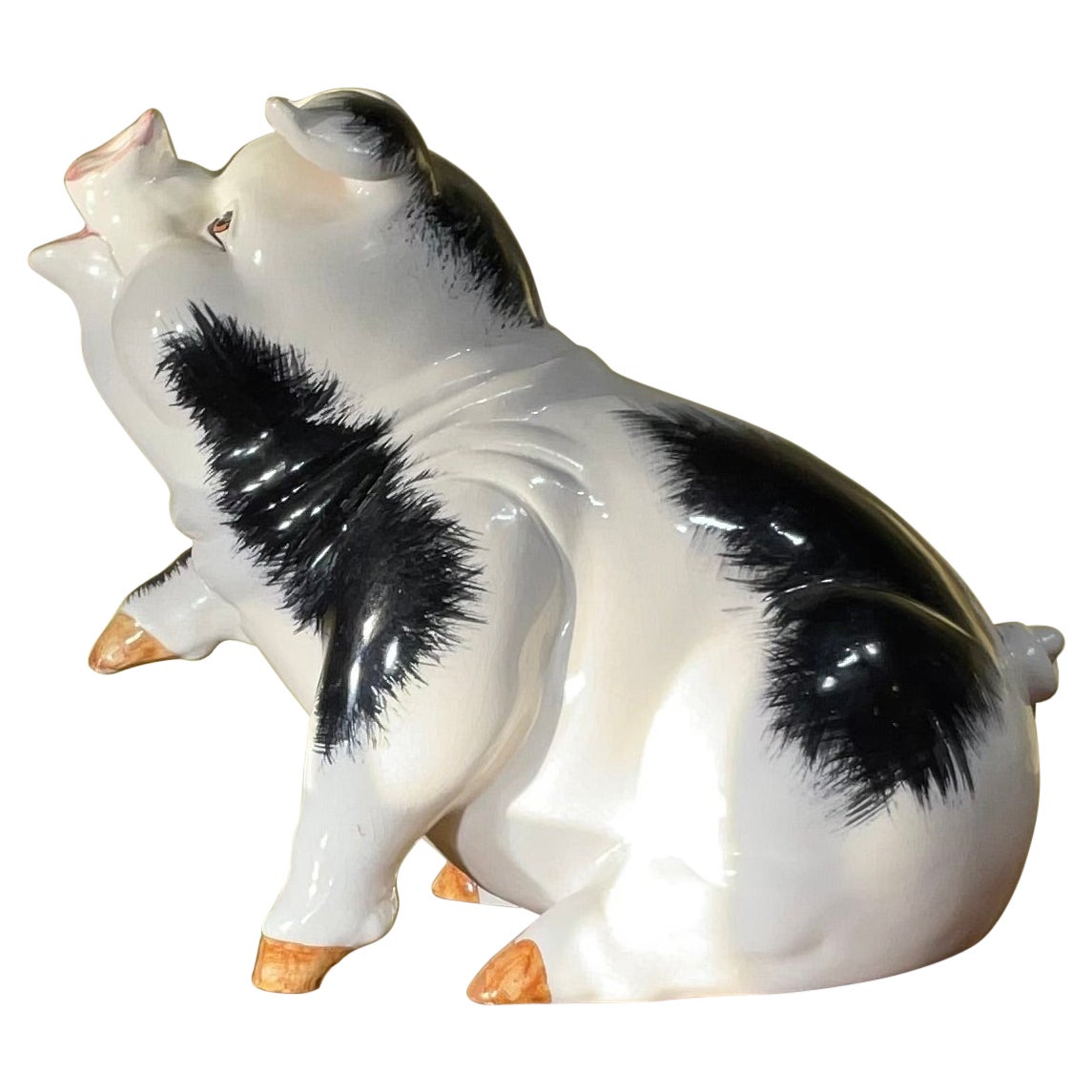 Cochon en céramique italienne des années 1970 