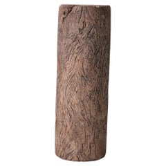 Primitive Solid Wooden Wabi-Sabi Pedestal 