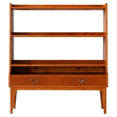 Low bookcase with two drawers, original Retro