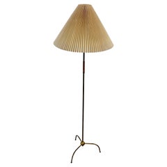 Tripod Midcentury Floor Brass lamp from Josef Frank by Kalmar, Austria 1940s