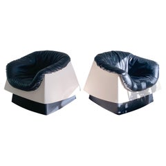 Pair Space Age Fiberglass Chairs by Vecta Group