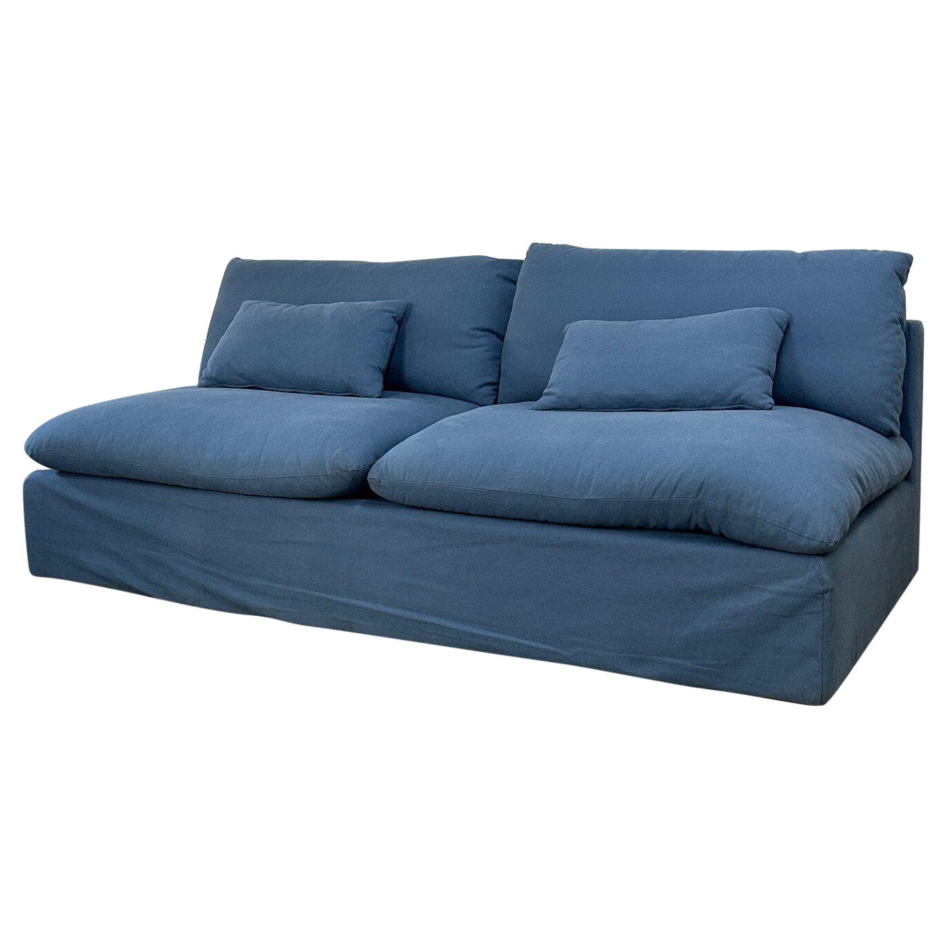 Contemporary Sofa in Light Blue - Sold Separately For Sale