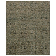 Zeitgenössischer Teppich im tibetischen Blumendesign von Doris Leslie Blau, S10