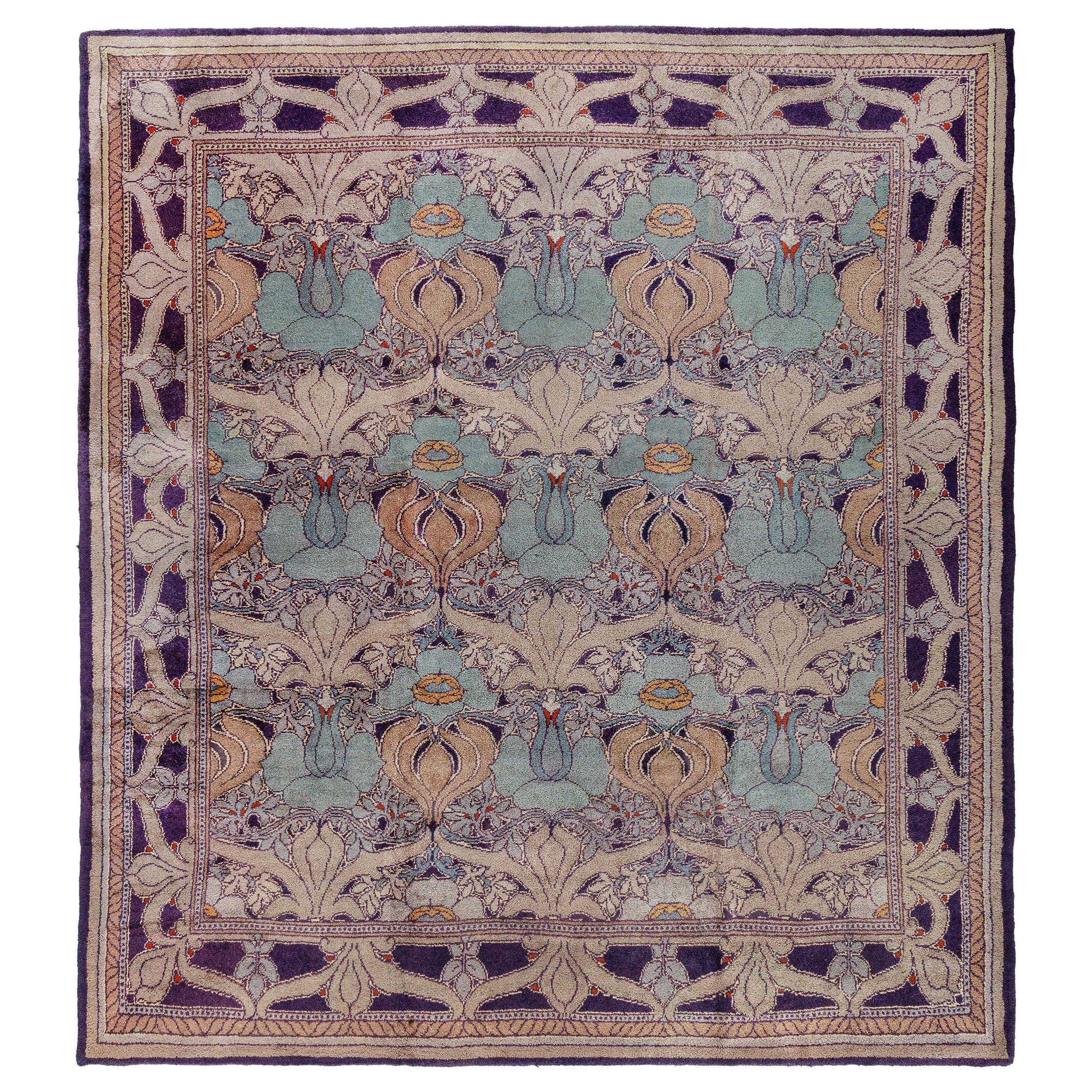 Arts & Crafts Rug Designed by C.F.A. Voysey “Donnemara” For Sale