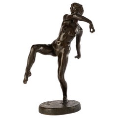 Jacques Loysel (1867-1925, France) : « Danseur », sculpture en bronze, vers 1900