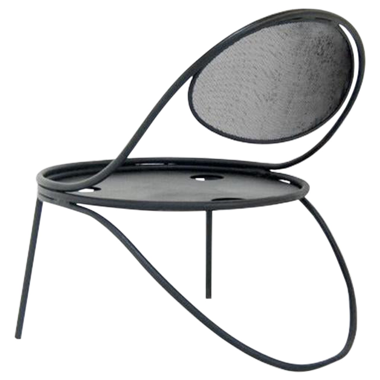 Mathieu Mategot Lounge chair model "Copacabana" For Sale
