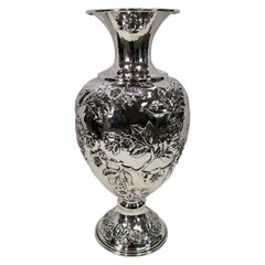 Vase en argent sterling italien du 20° siècle