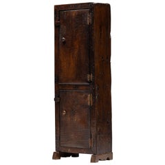 Antique Rustic Travail Populaire Cabinet, France, 1850s