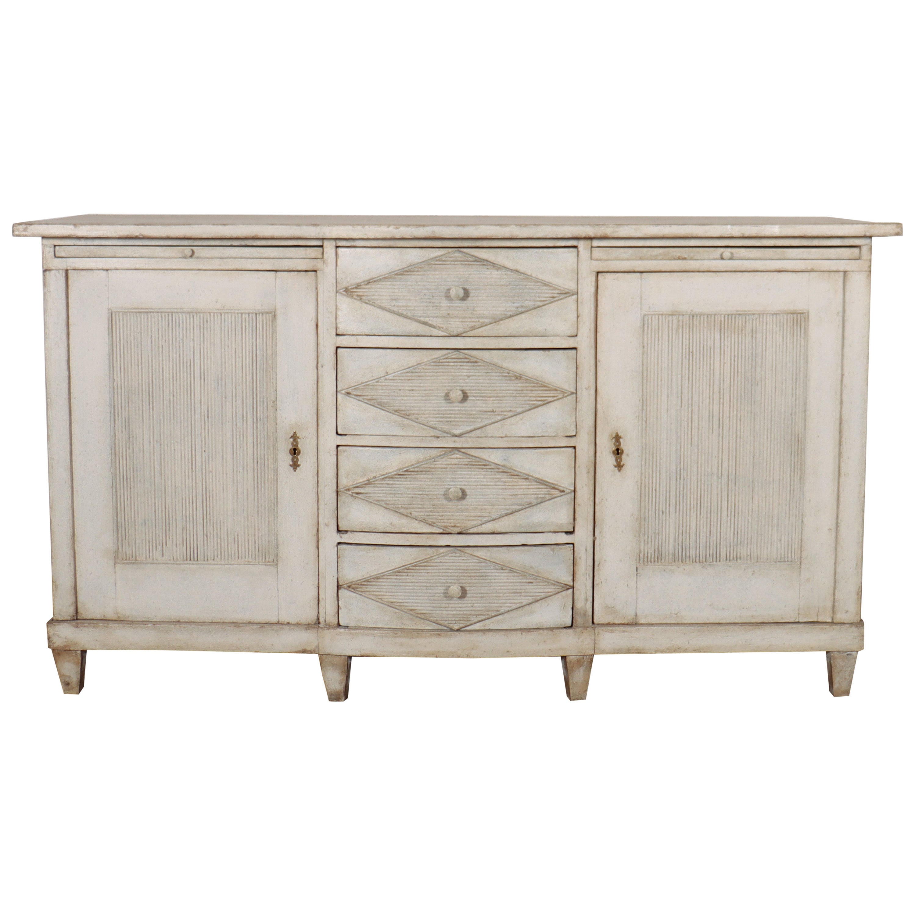 Swedish Painted Enfilade For Sale