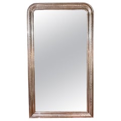 Silver Louis Philippe Mirrors with X Pattern