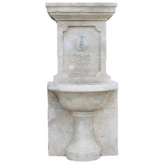A Carved Large-Block Limestone Wall Fountain from the Luberon, Provence, France