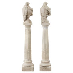 Antique Pair of decorative columns, France, Late 19th Century