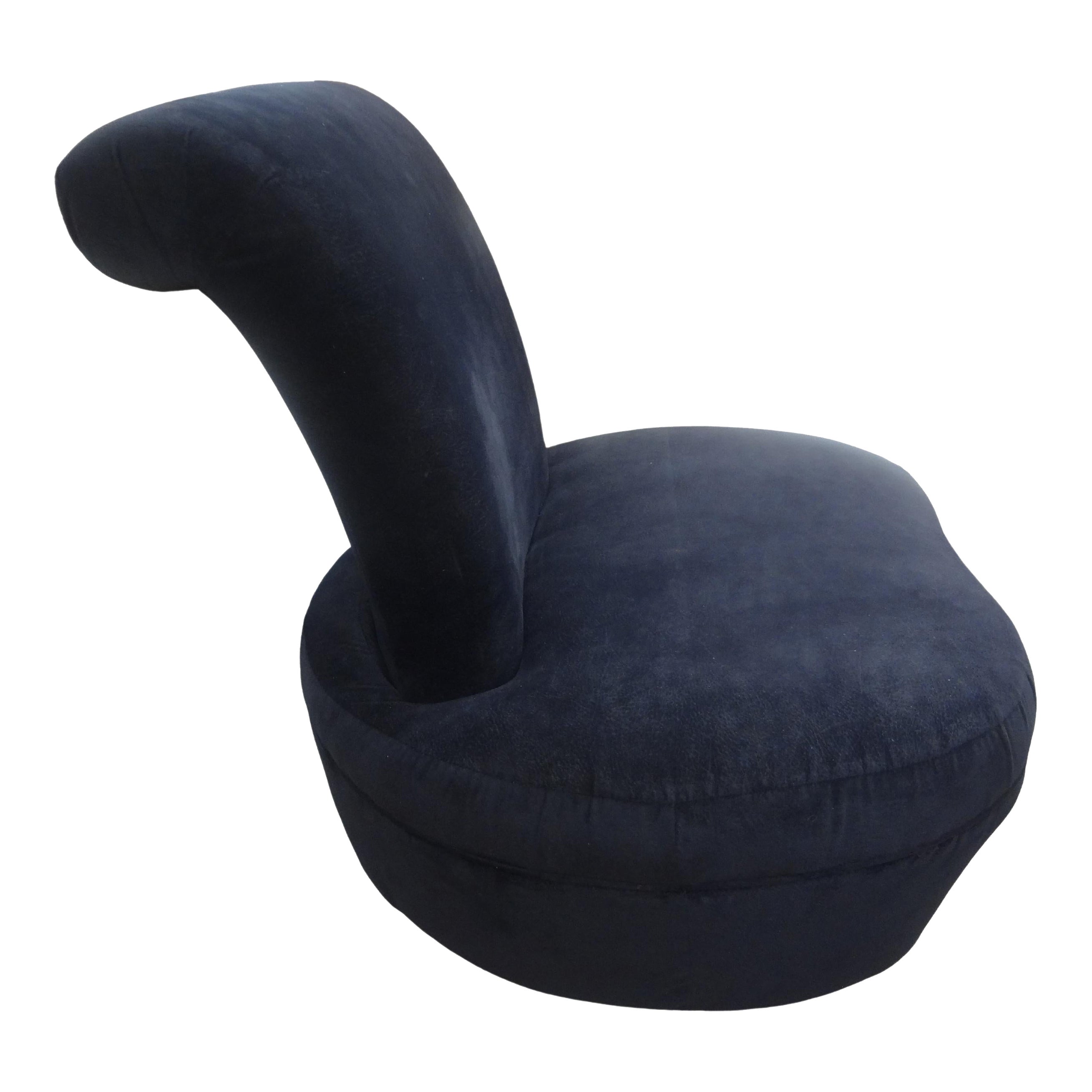 Postmodern Directional Furniture Style Swivel Chair For Sale