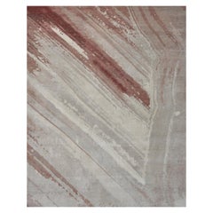 "Diavik - Burgundy + Gray" /  10' x 14' / Hand-Knotted Wool Rug