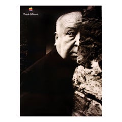 1998 Apple Think Different - Alfred Hitchcock Original Antique Poster