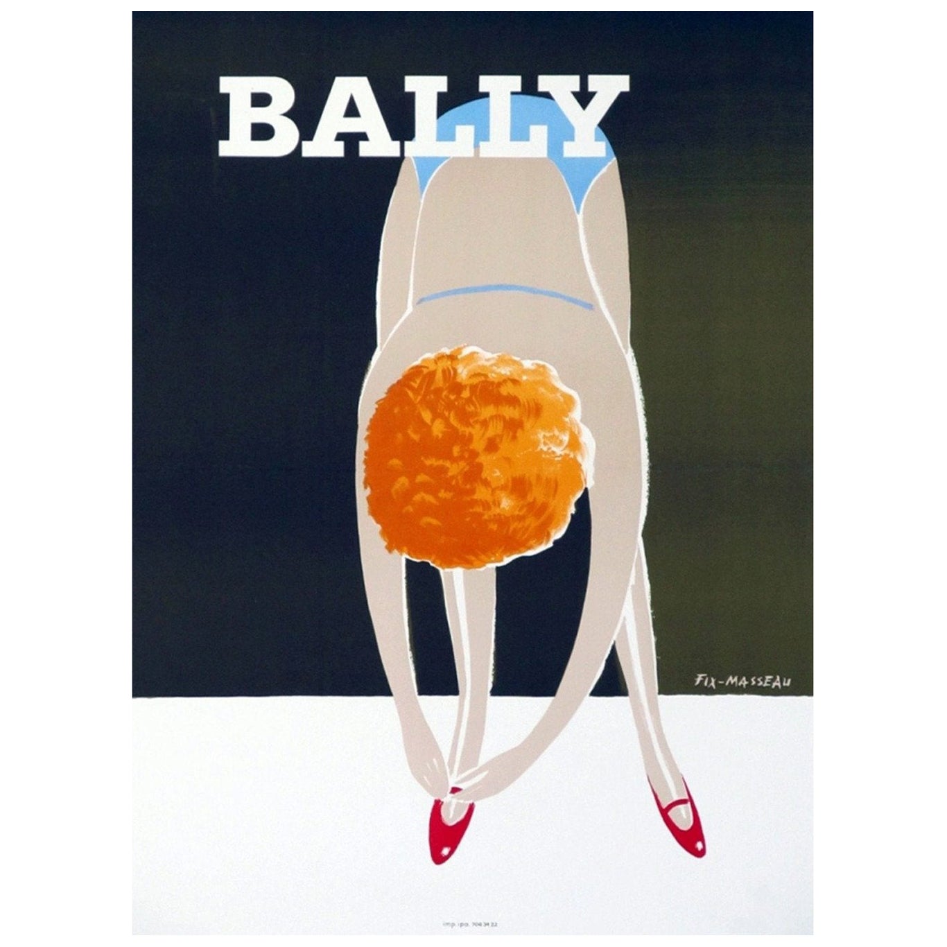 1980 Bally - Ballet Original Vintage Poster For Sale