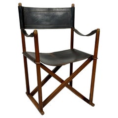 Vintage Valmazan Folding Safari Chair in the Style of Mogens Koch Mk-16