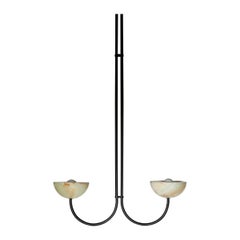 Marz Designs, "Aurelia Double Pendant, Large", Onyx Stone Pendant Light