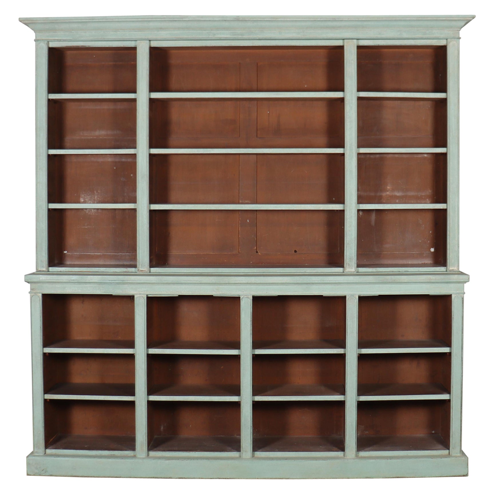 English Painted Open Bookcase For Sale