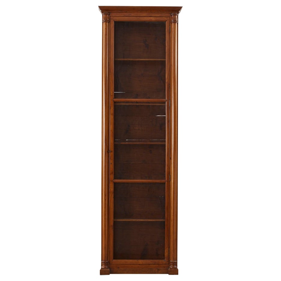 19th Century Antique wooden column bookcase, UK For Sale