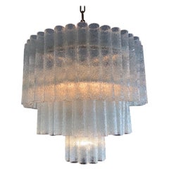 Mid-Century Modern chandelier by Toni Zuccheri for Venini Model "Tronchi"