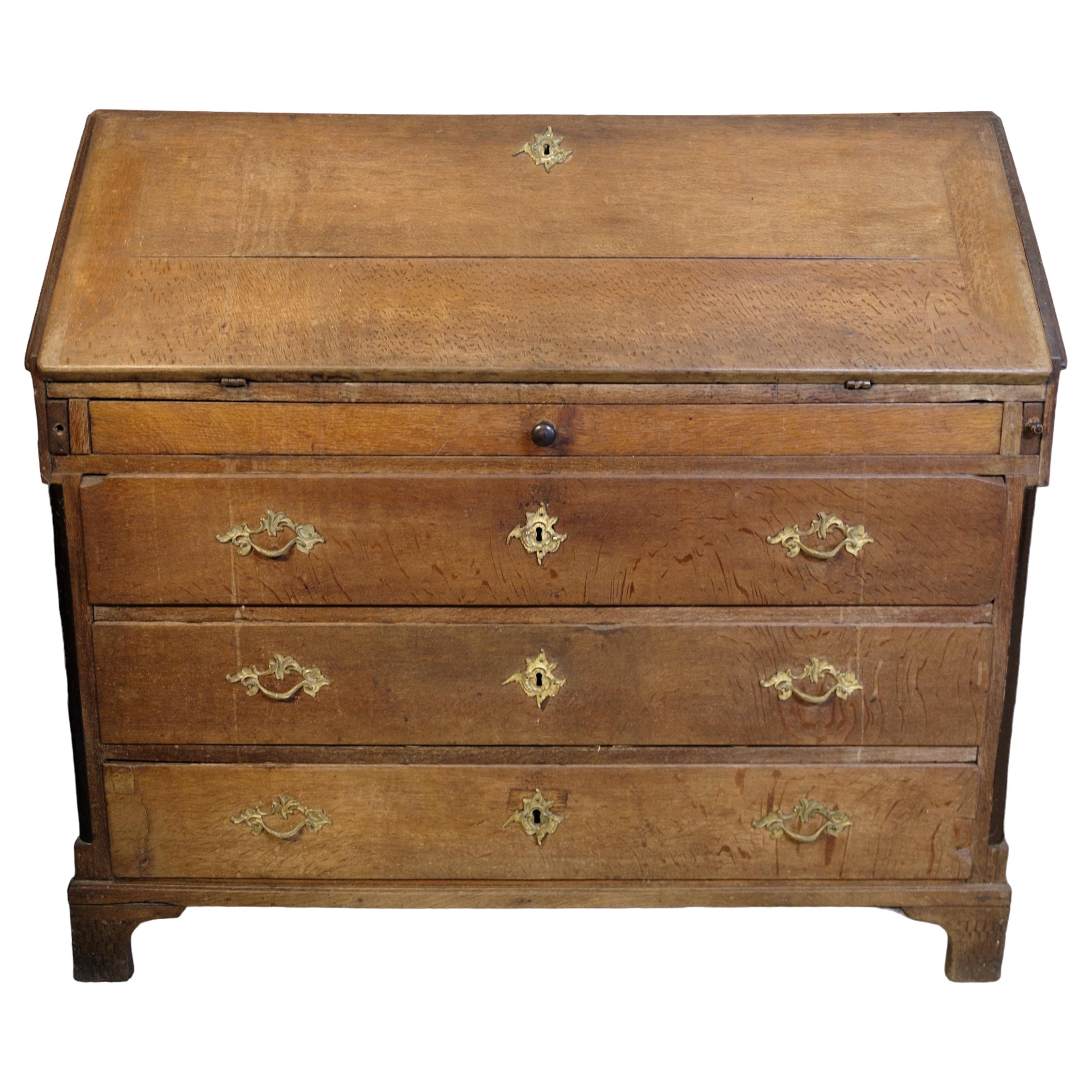 Chatol Made In Oak & With Brass Handles From 1840s