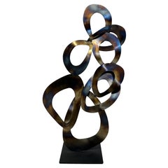 Sculpture contemporaine en métal signée par l'artiste, 2008