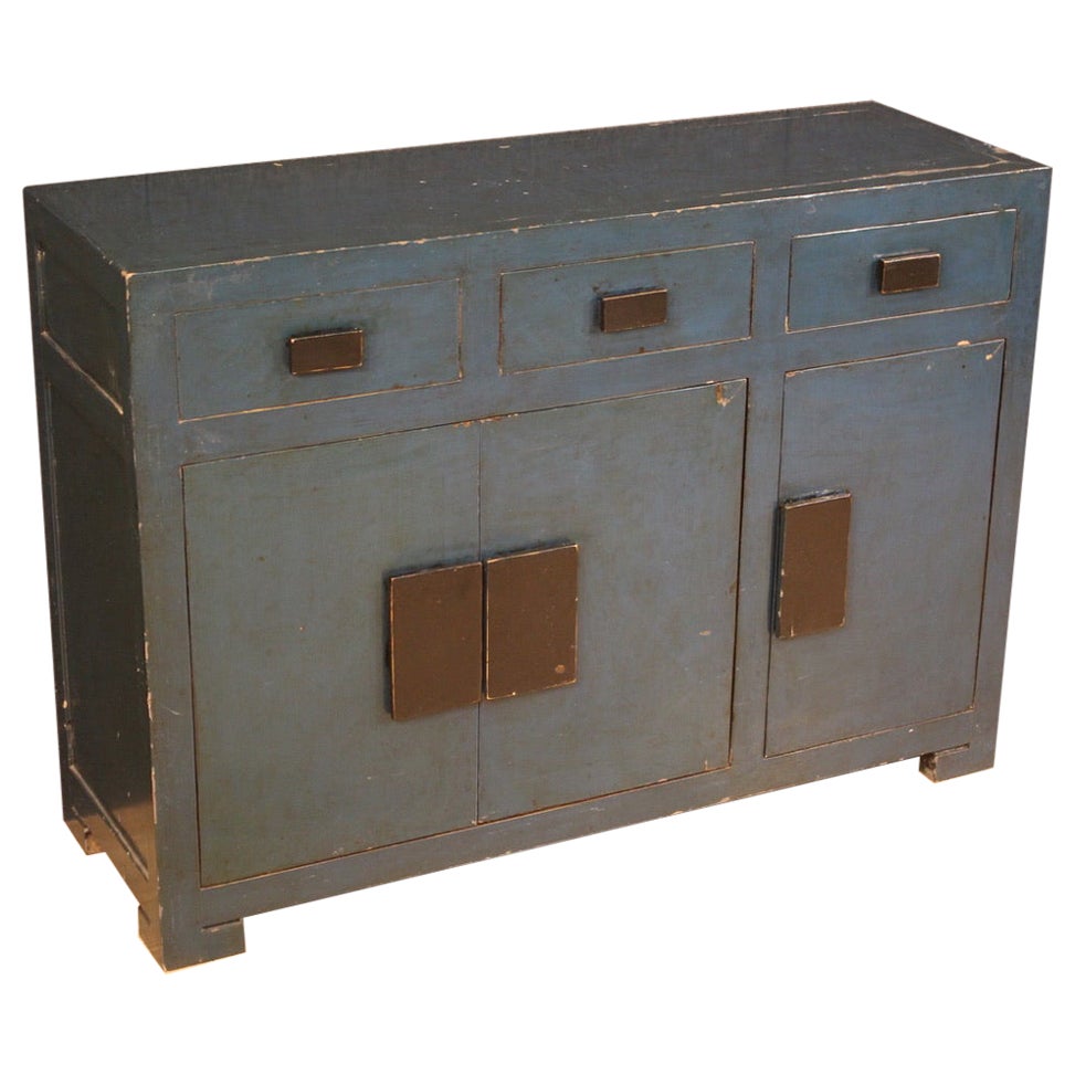 20th Century Oil Wood Modern China Sideboard, 1980 For Sale