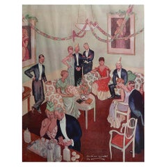 Original Vintage Print of A Cartoon By Arthur Watts. 1934