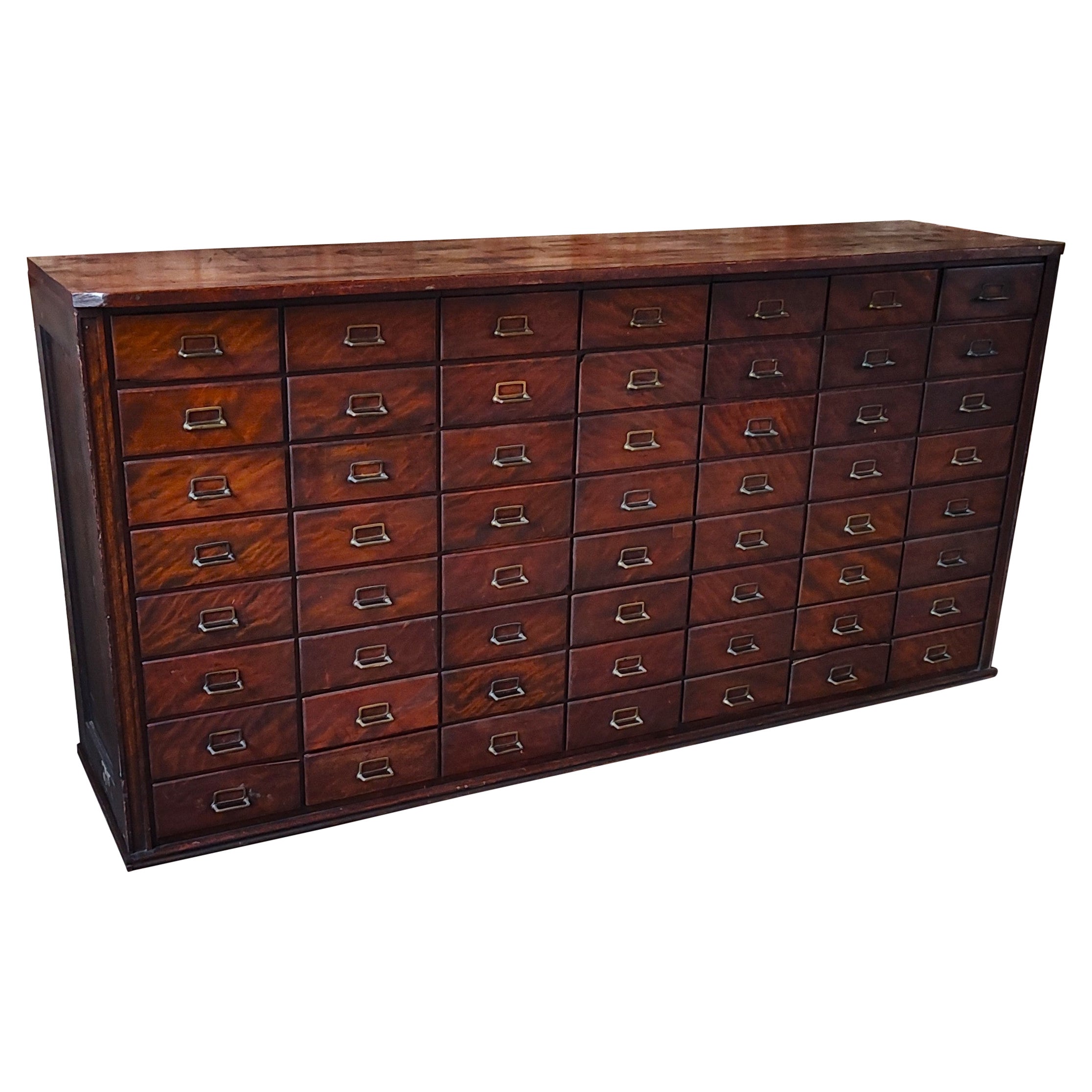 Vintage Multi-Drawer Apothecary Cabinet For Sale