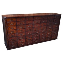 Vintage Multi-Drawer Apothecary Cabinet