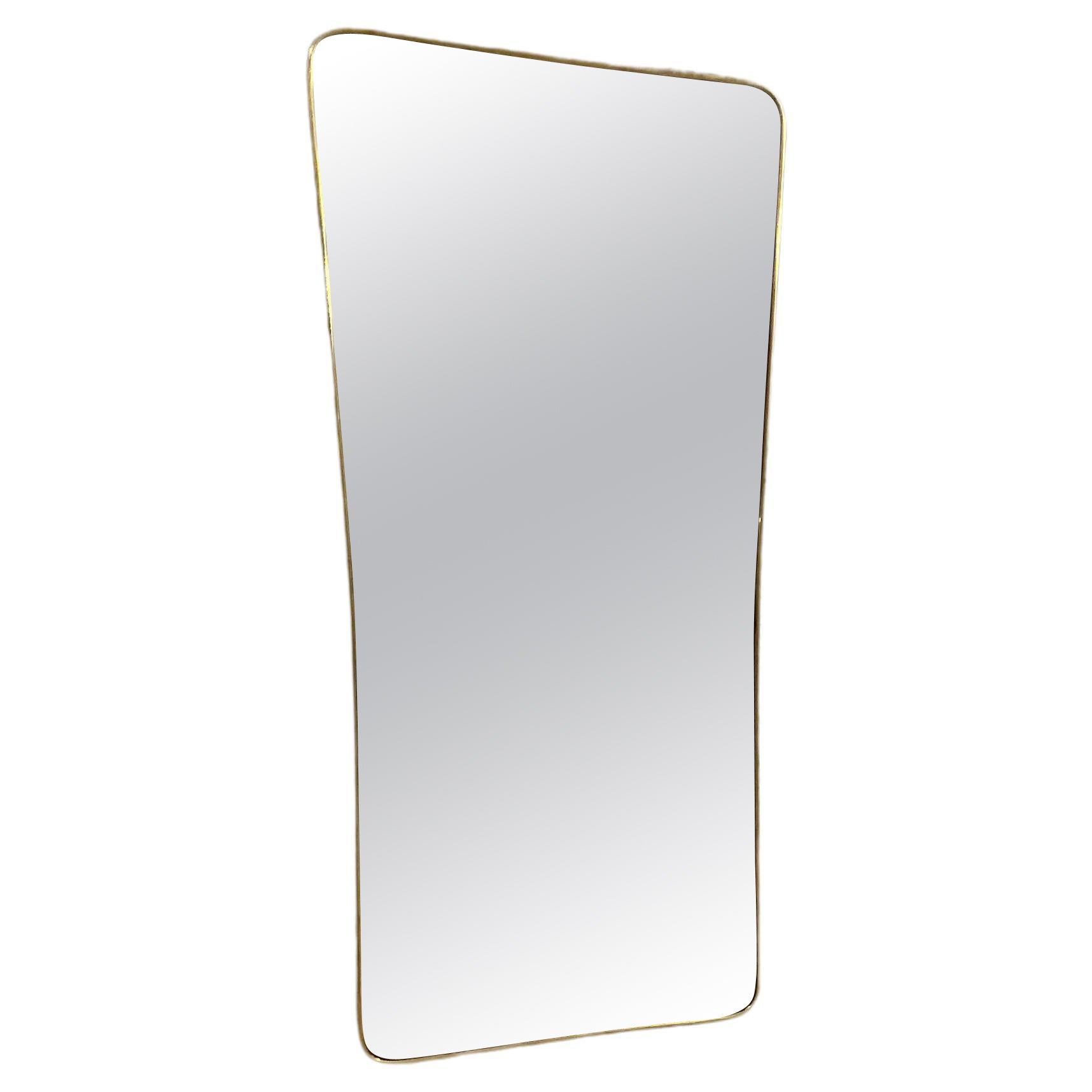FONTANARTE - Pietro Chiesa - Brass frame mirror - 1950s For Sale