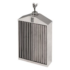 Vintage 20th Century Rolls Royce Radiator Grille Decanter, By Classic Stable, England