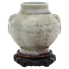 Chinese Song Style Celadon Ceramic Jar Vase