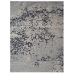 « West Berlin - Cream & Gray » /  9' x 12' / Tapis de laine noué à la main