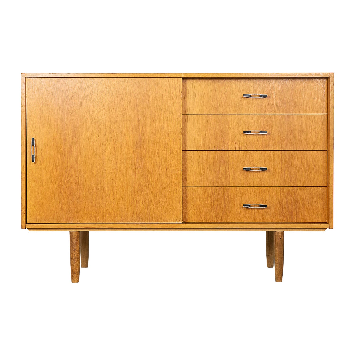 Danish Mid-Century Modern Oak Cabinet For Sale