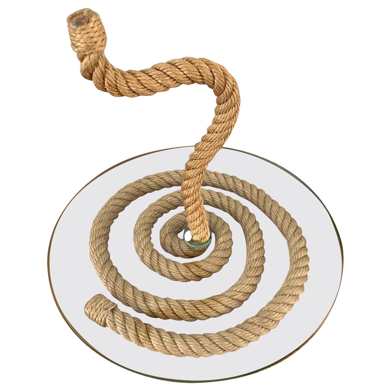 Audoux Minet Rope and Glass Service Plate For Sale