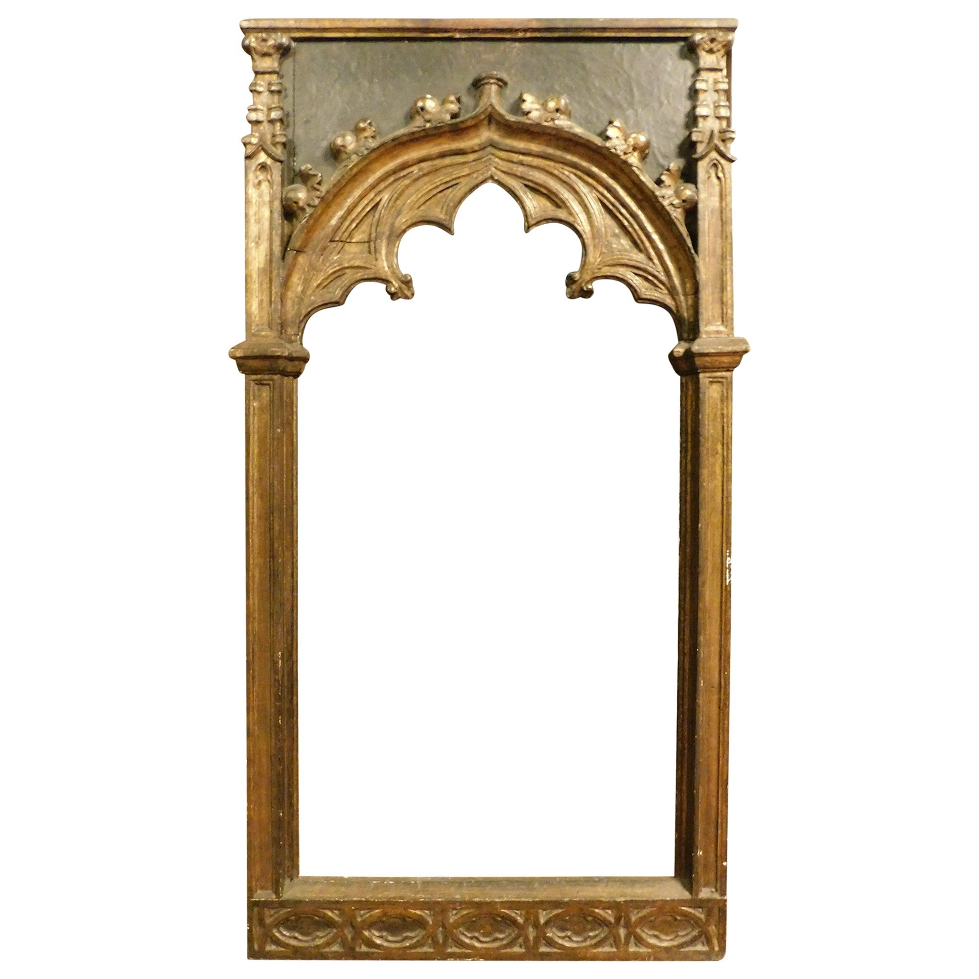 Ancient carved, gilded and lacquered solid wood frame, Italy For Sale ...