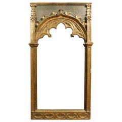 Ancient carved, gilded and lacquered solid wood frame, Italy