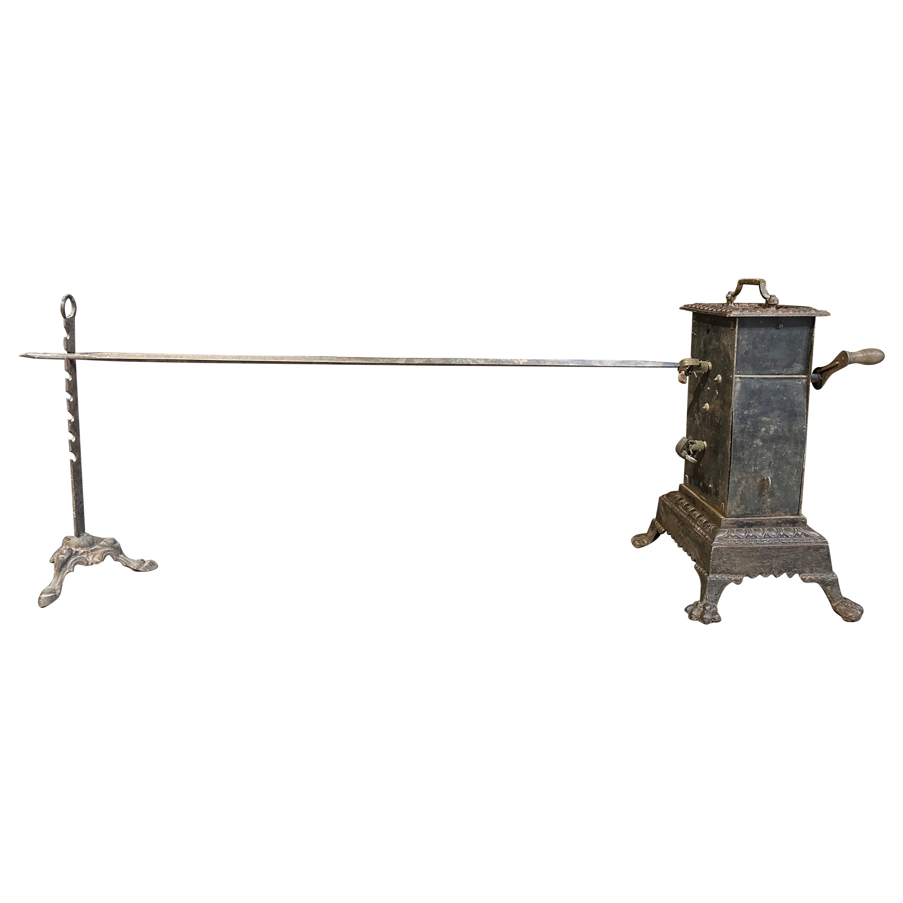 Antique French Rotisserie Spit For Sale