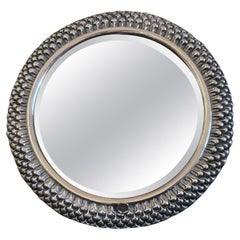 Specchio con corniche in argento 
