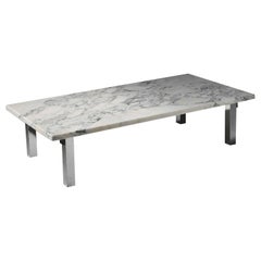 Coffee table with Carrara marble top 1960