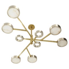 Volterra Ceiling Light by Gaspare Asaro-Satin Nickel and Satin Brass Finish