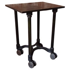 Antique Industrial Island / Bar Rolling Table