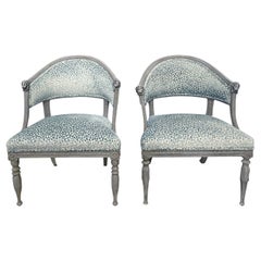Ensemble de fauteuils gustaviens suédois du 19e siècle attribués à Ephraim Ståhl