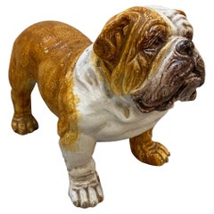 Mid 20th Century Italian Faience of a Bulldog