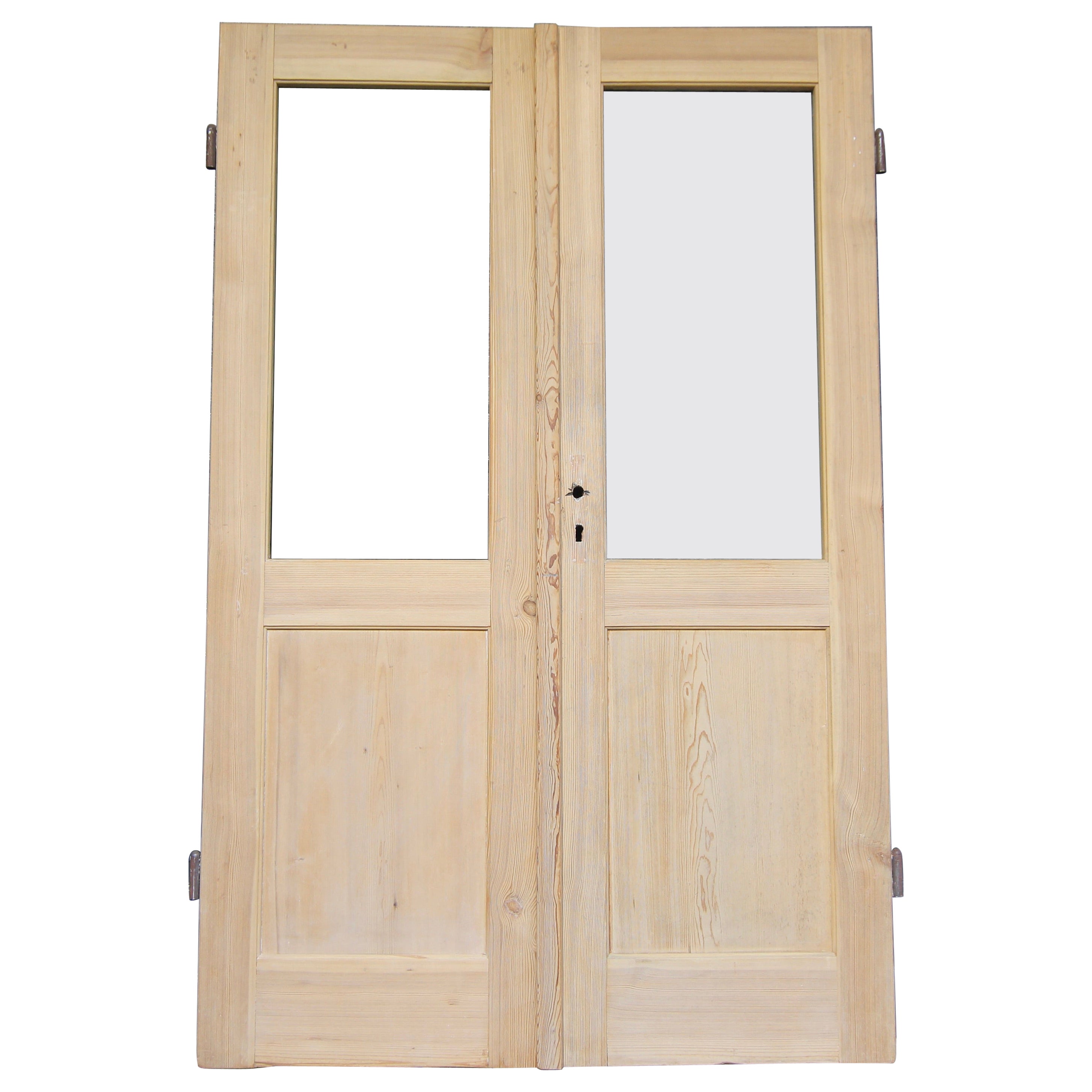 Early 20th Century Double Door made of Pine For Sale