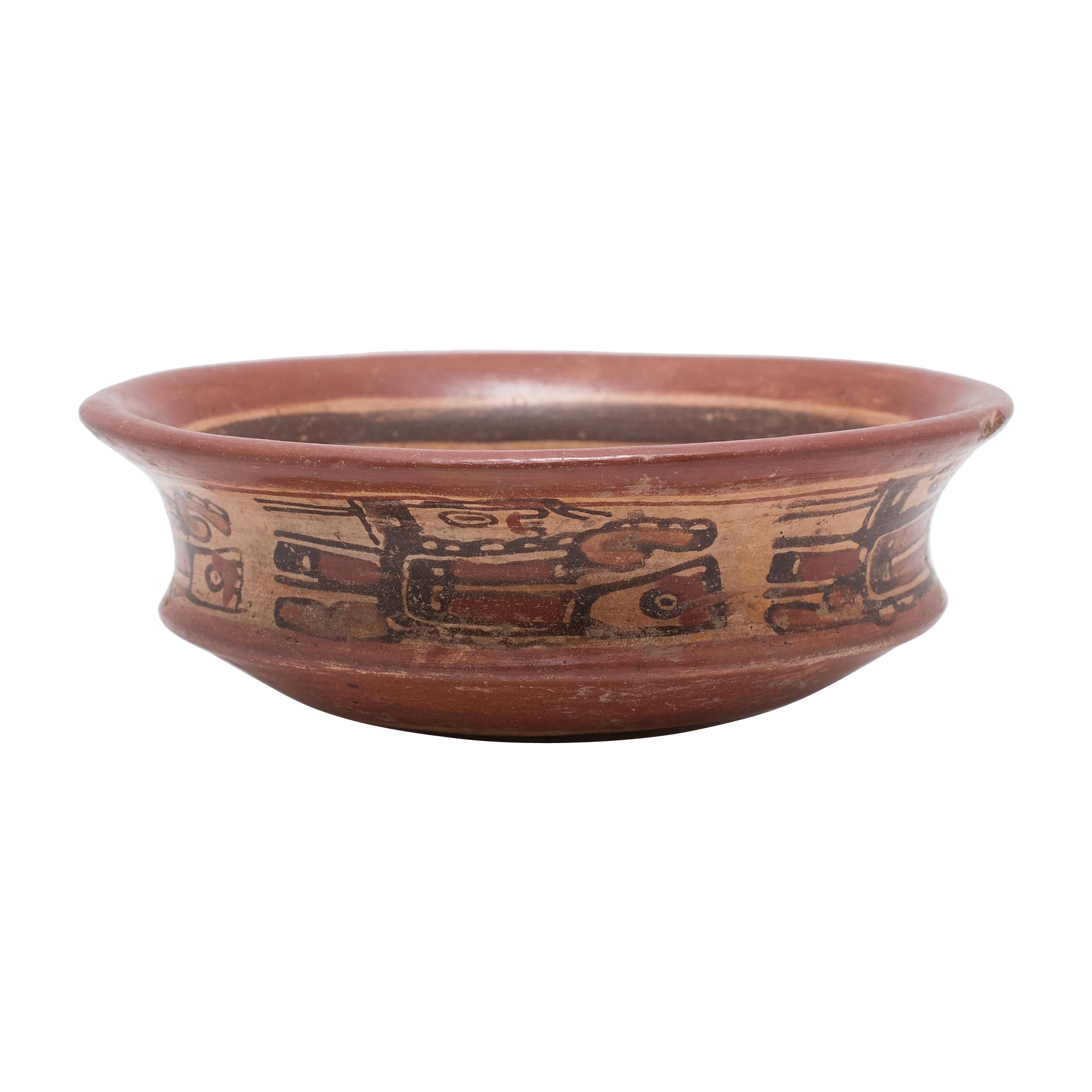 Maya Polychrome Copador Bowl For Sale