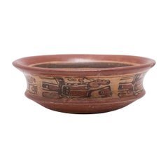 Antique Maya Polychrome Copador Bowl