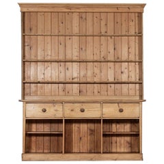 Large 19thC English Pine Dresser